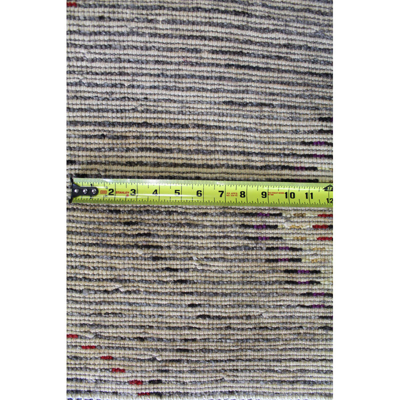 Tapis unique en laine noué à la main 7 pi 8 po x 9 pi 10 po nouvel âge Beni Ouraine