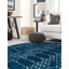 Tapis bleu marine / blanc Lenwood-1782931641