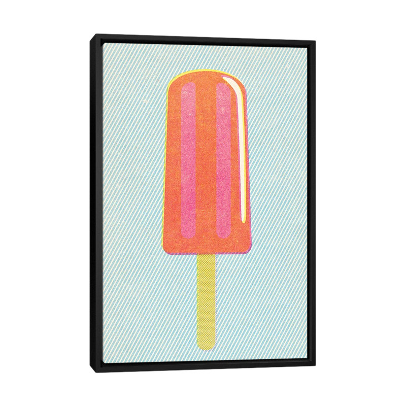 Popsicle by Joseph McDermott - Print on Canvas, Black Framed, 66.04 cm H x 45.72 cm W