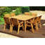 Franco 8 - Person Wood Patio Dining Set with Square Table , Cushions Included-1322763327