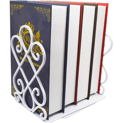 White Metal Bookends