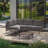 4-Person Outdoor Patio Sectional Seating Group With Cushions