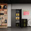 Armoire de rangement en métal avec porte verrouillable, étagères réglables en acier pour bureau, maison-1726599897
