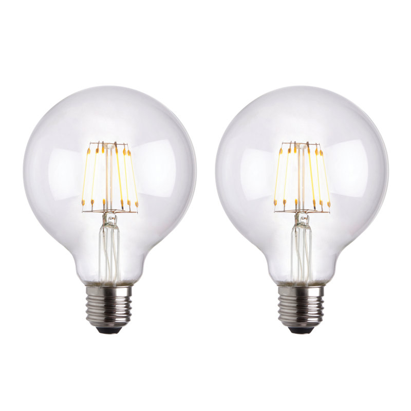 6W E27 ES G95 Globe LED Dimmable Bulb - 650lm 2700K Warm White