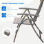 Ensemble de 2 chaises de patio pliantes en tissu textilène