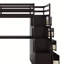 Lit mezzanine avec 7 tiroirs, 2 tablettes et un bureau-908904766-908904753