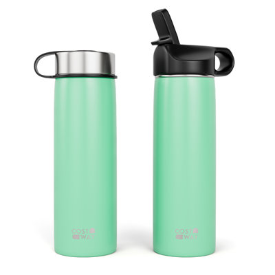 Costway 22 fl. oz. Double Wall Insulated Stainless Steel Water Bottle with