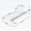 Structure de chaise longue d'extérieur en fer noir et teck avec capacité de poids de 400 lb, dossier réglable à 5 positions et rangement latéral pour terrasse