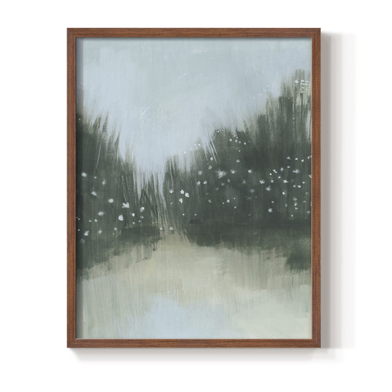 Marsh Morning Fog II, reproduction encadrée - bois massif, Brun, H 10 po x l 8 po