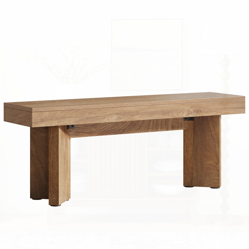 Wooden Entryway Bench