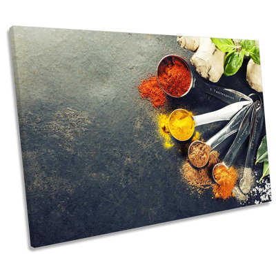 Curry Spices Herbs Kitchen - Wrapped Canvas Print