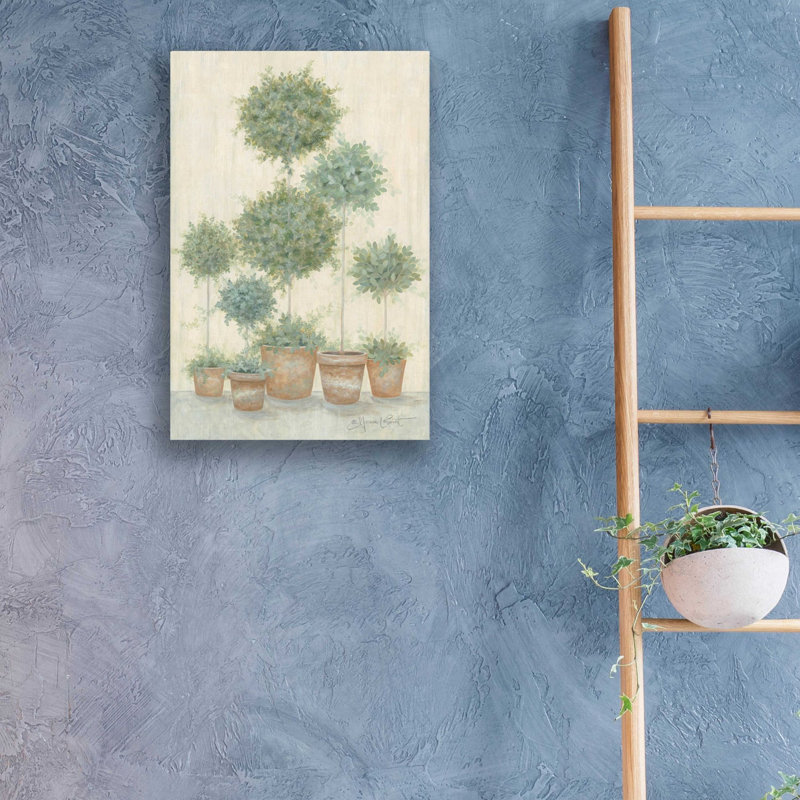 «Tall Topiaries» par Annie Lapoint, art mural en verre acrylique, H 16 po x l 12 po x P 0,2 po
