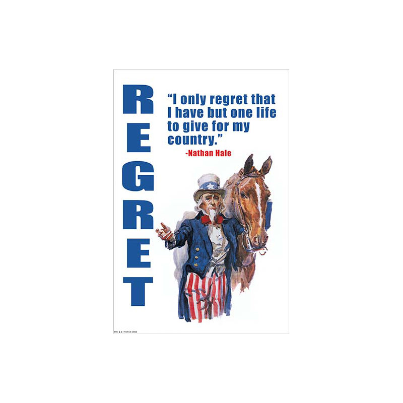 Regret-imprimé publicitaire, H 66 po x l 44 po