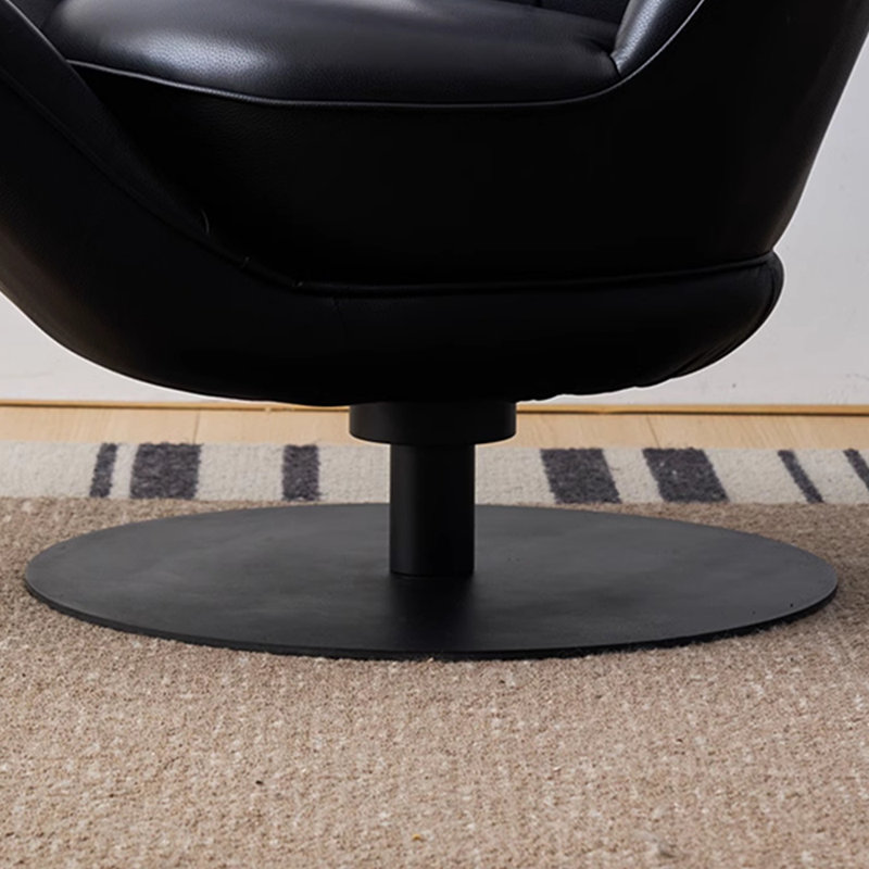 360° rotating lounge chair, Black