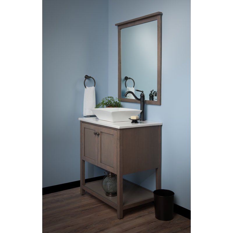 Novatto 16'' White Ceramic Square Bathroom Sink