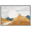 «Pastel Mountain Range Sun Valley Nature Wilderness», reproduction d'art sur toile-95982656-95982655