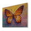 Orange, peinture abstraite papillon - reproduction d'art sur toile traditionnelle-1107967627-1123092291