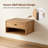 Farmhouse Wall Mounted Floating Nightstand With Drawer And Open Shelf-812228768