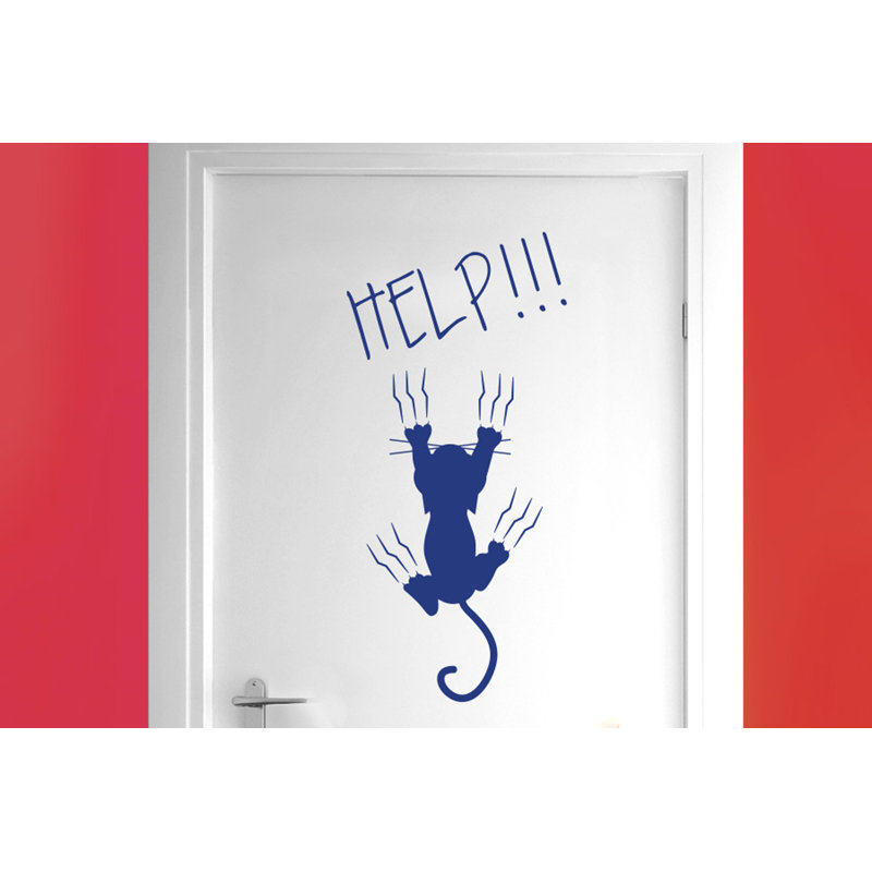 Animals Wall Decal, Dark Blue