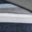 Édredon à rayures et drap en bleu marine gris - Literie moderne avec des draps imprimés