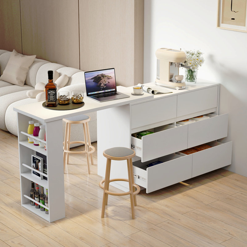 Bureau d'ordinateur en forme de L avec tiroirs, bureau de coin moderne avec armoire de rangement réversible, bureau d'écriture pour bureau à domicile