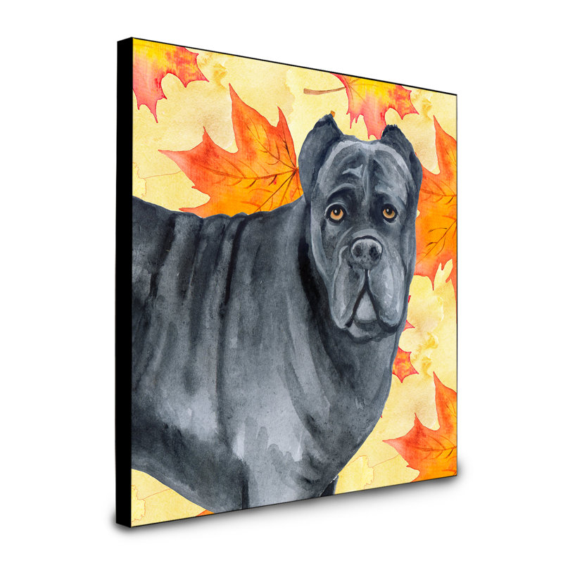 Panneau mural d’art Cannes, Cane corso noir