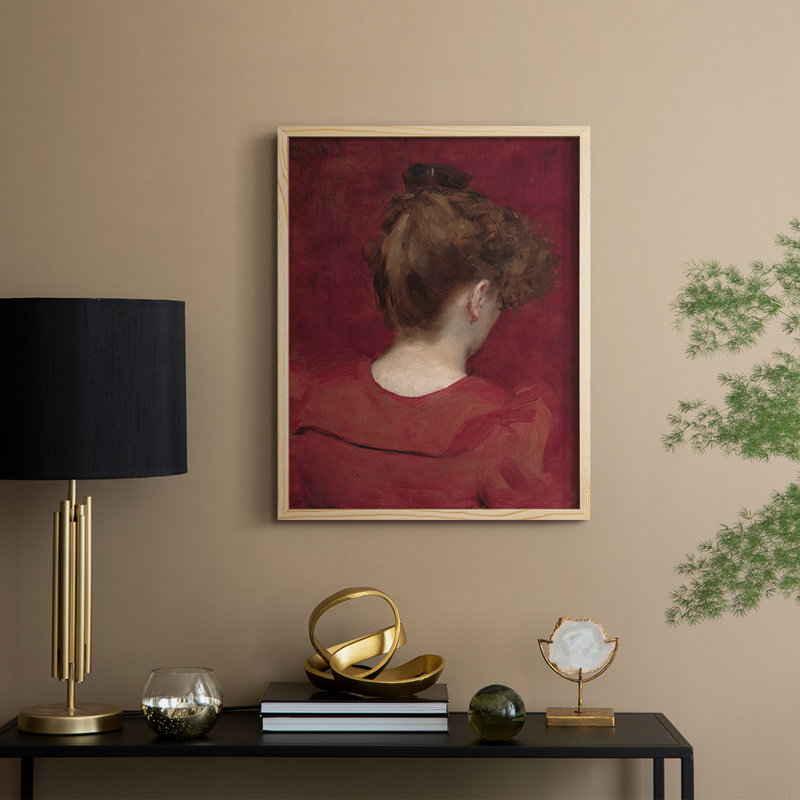 «Vintage Portrait Print», reproduction encadrée CX III, Naturel, H 21 po x l 17 po