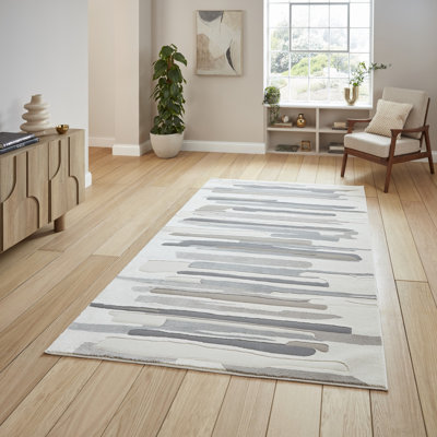 Taylani Rectangle Geometric Washable Area Rug