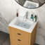 Plateau de meuble-lavabo simple blanc 23,63 po x 18,63 po avec 1 trou de robinet et trop-plein (lavabo seulement)