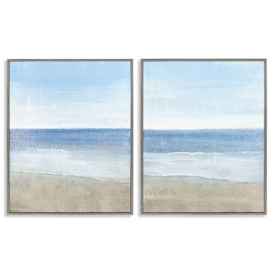 «Coastal Seafoam Beach Waves», ensemble de 2 giclées par Tim O'Toole