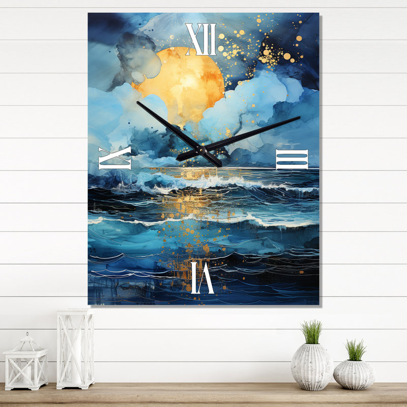 Jemica - Horloge murale nautique et de plage, Grand