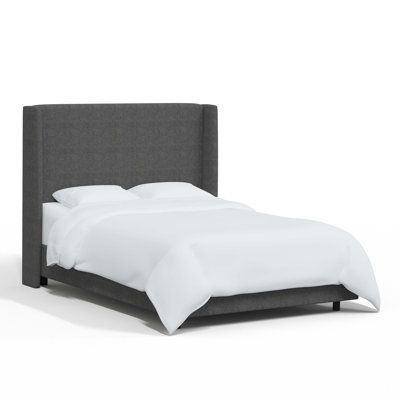 Tilly Linen Upholstered Wingback Bed