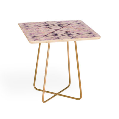 Solid Wood Top End Table