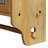 24.8'' Glass Door Vintage Wall Cabinet With Three - Tier Storage And Towel Rack, Suitable For Dining Room, Kitchen, Bathroom, Natural Wood Coloration, Solid Glass, Easy Assembly Process Double Depth,