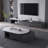 Light Luxury Retractable Rock Slab Coffee Table