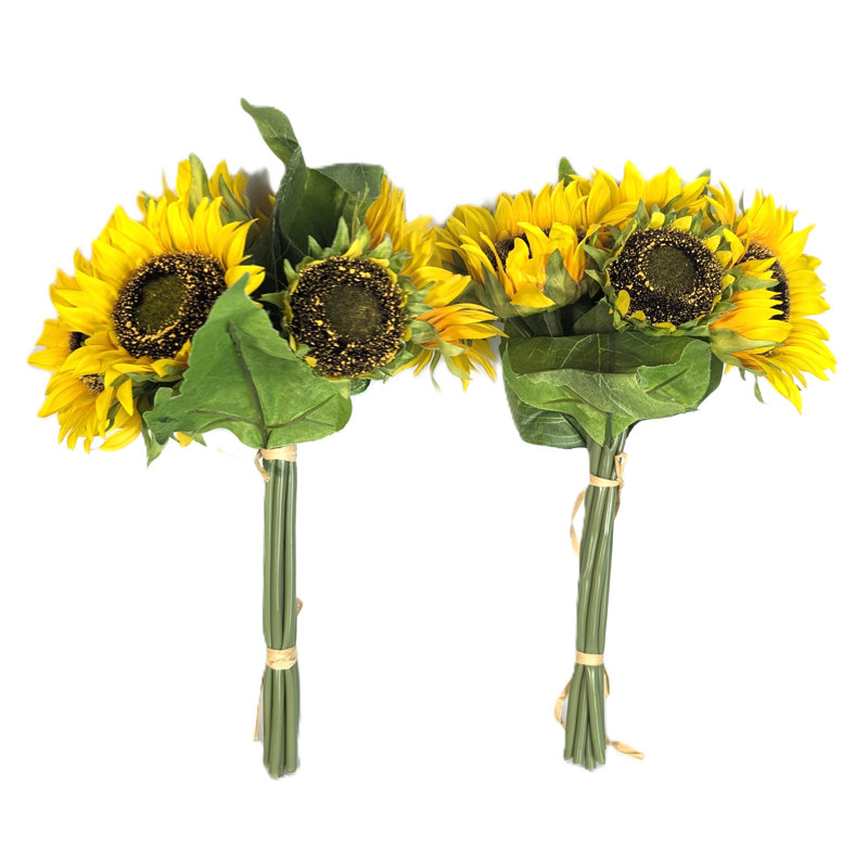 Bouquet de tournesol jaune - tiges individuelles