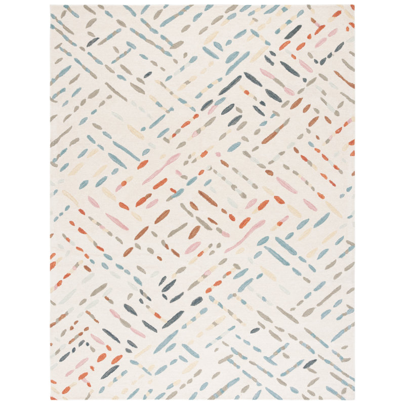 Meteo Rindelt Rug In Ivory & Multi, Rectangle 243.84 x 304.8cm
