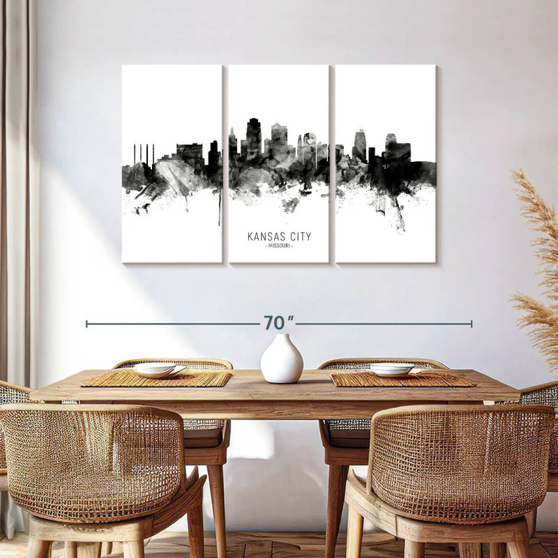 Skyline de Sirecs, Kansas City, Missouri III, H 36 po x l 57 po