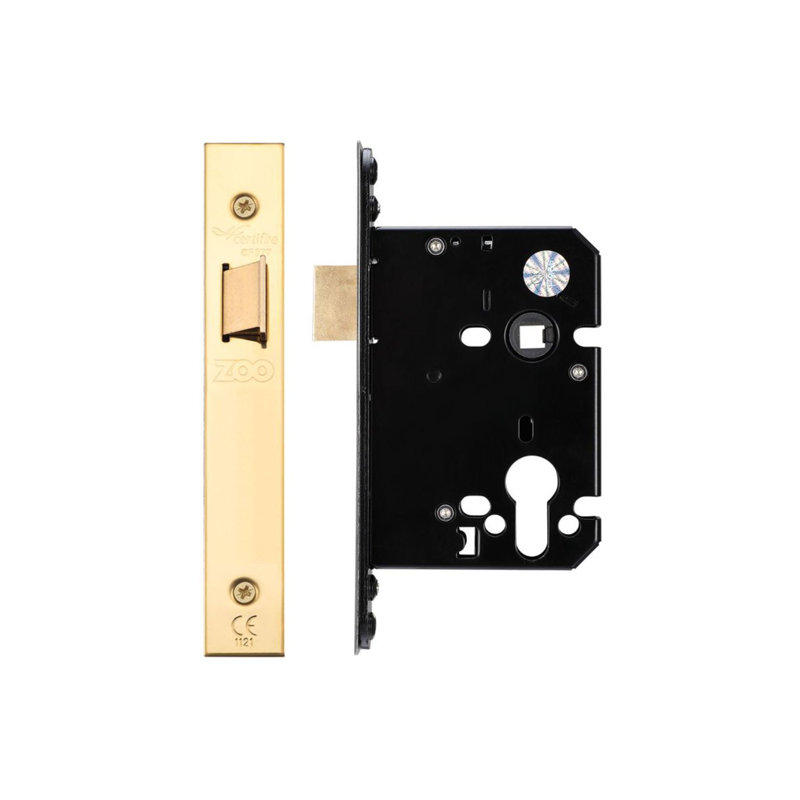 Upright Latch, Brass Finish/Anti Tarnish, 7.6cm H