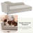 Oversized Chaise-Style Pet Sofa For Medium & Large Dogs With Wave Backrest, Single Armrest, Removable Cushion & Breathable Linen Fabric-1280249318
