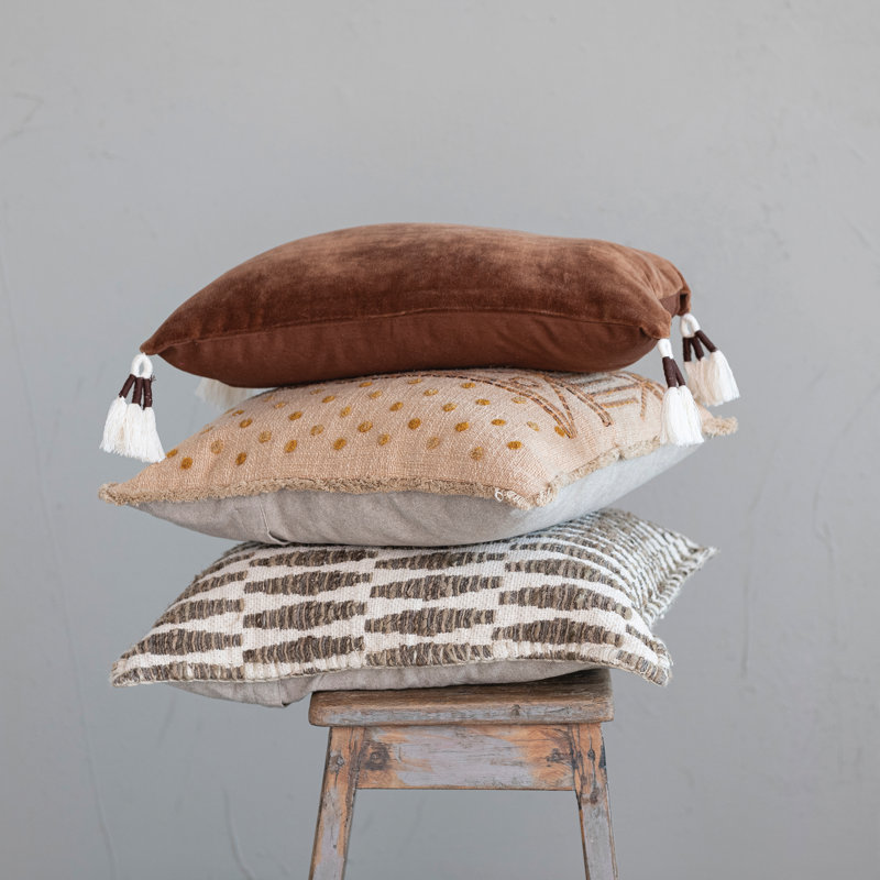 Fringe Cotton Pillow Cover