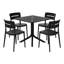 Ensemble repas carré pour 4 personnes-817786918