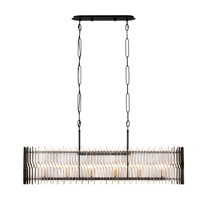 Luminaire suspendu linéaire 6 lumières Park Row, 6