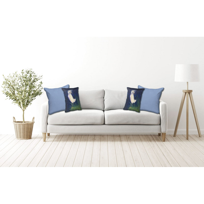 Housse et insert de coussin décoratif rectangulaire en polyester pour l'extérieur, H 16 po x l 20 po