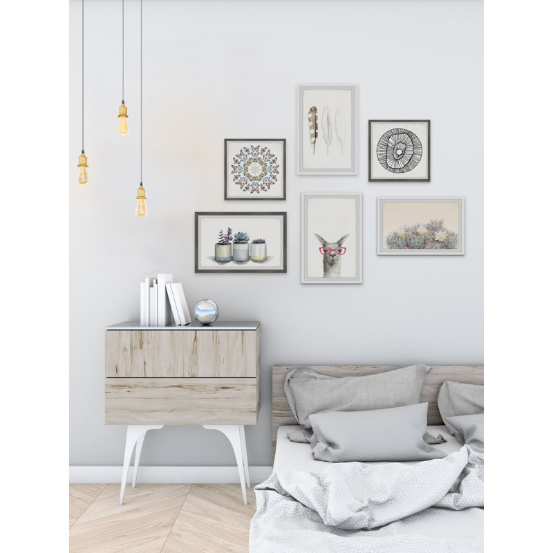 Liliany, une pop de lama Hexaptych