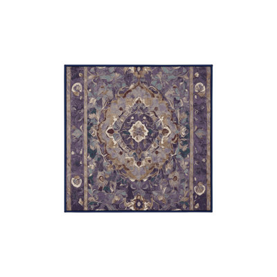 Machine Washable Purple Area Rug