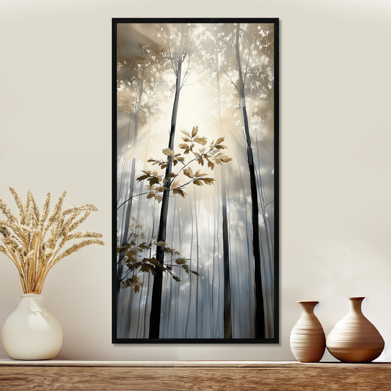 «Black Gold Barr IV», impression encadrée paysage sur toile, paysage serein, H 40 po x l 20 po, Cadre flottant noir