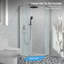 Porte de douche pivotante en verre trempé l 34 po x H 72 po-92618929