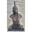 Statue amérindienne aux cheveux tressés