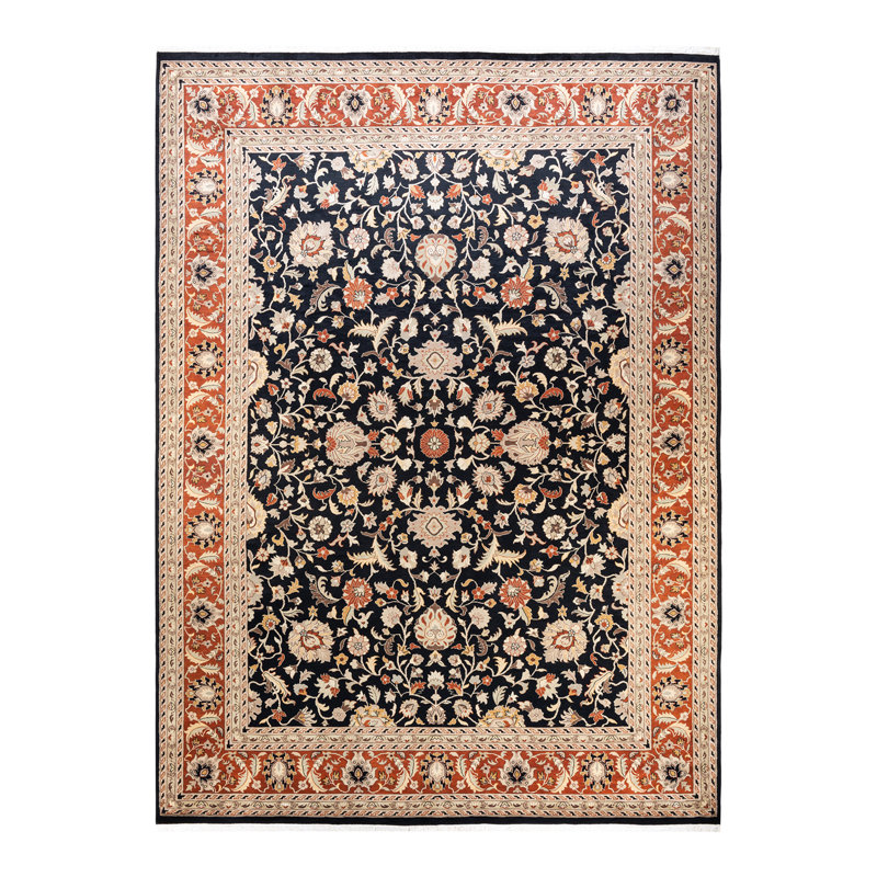 Classic One-of-a-Kind 9' 2" X 12' 5" Hand Knotted Area Rug
